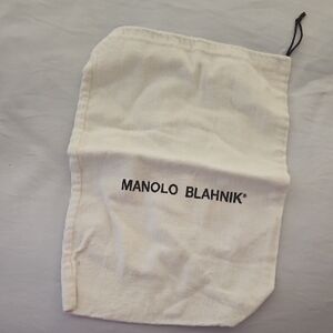 Manolo Blahnik Cream Dust Bag